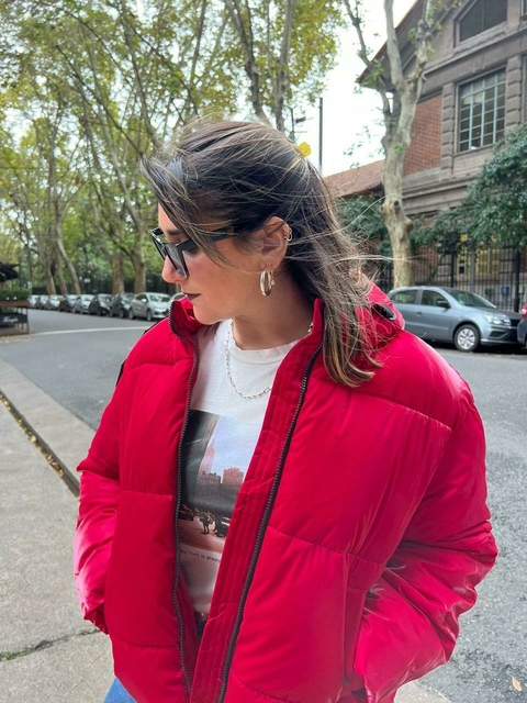 PUFFER EFECTO MOJADO CON PIEL ADENTRO