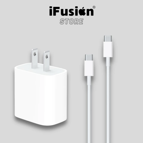 Cabezal 20w + Cable USB C a USB C (Certificado)