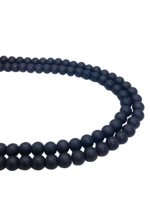 Tira de Perla Mate Negro 8MM - comprar online