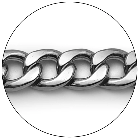 Cadena Acero Cubana Plana Ht450-Inx