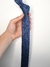 Gravata Tipo seda Azul - Slim na internet