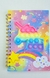 Caderno Espiral 1/4 80 folhas Pop It Unicórnio - Papelaria Mô Quiridu