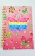 Caderno Espiral 1/4 80 folhas Pop It Borboleta - Papelaria Mô Quiridu