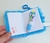 Mini Caderno Fantasy Love + Mini Caneta 4 Cores Raposa 64 folhas 1un - Papelaria Mô Quiridu