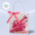 Kit Sacolinha Presente Produtos Tons Rosa