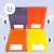 Caderno Brochura 1/4 Capa Dura 48 folhas Stiff Jandaia - comprar online