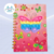 Caderno Espiral 1/4 80 folhas Pop It Borboleta