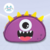 Estojo Estampado Monstro Roxo BRW 1un