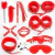 KIT SADO ERÓTICO COM 11 PRODUTOS - BANDAGE - VERMELHO - IMPORTADO