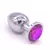 PLUG ANAL DE AÇO - ROXO - P - IMPORTADO