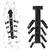 BONDAGE DE AMARRAS PARA ATRÁS DE COURO DE CORPO INTEIRO - PRETO - HARNESS