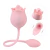 VIBRADOR DE PONTO G E CLITÓRIS - FORMATO DE ROSA - BLOSSOMS - ROSA - S-HANDE