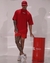 Camiseta Oversized Ayudarme - Vermelha na internet