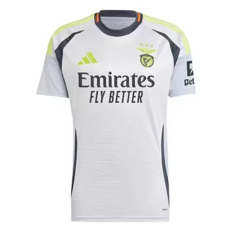 2024-2025-24-25-manto-camisa-camisas-camiseta-mantos-uniforme-uniformes-blusa-blusas-benfica-iii-3-tres-terceira-reserva-torcedor-masculina-branca-branco-cinza-amarela-preta-gola-redonda-texturizada