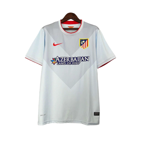 manto-camisa-camisas-camiseta-mantos-uniforme-uniformes-blusa-blusas-atletico-de-madrid-retro-away-segunda-reserva-cinza-gola-careca-faixa-v-torcedor-masculina-escudo-bordado-detalhes-vermelhos-modelo-classico-colecionador-vintage-espanhol-2013-2014