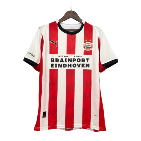 camisa-camisas-camiseta-manto-mantos-uniforme-roupa-roupas-blusa-blusas-psv-eindhoven-1-i-um-home-primeira-titular-foto-imagen-25-26-2025-2026-torcedor-masculina-branca-e-vermelha
