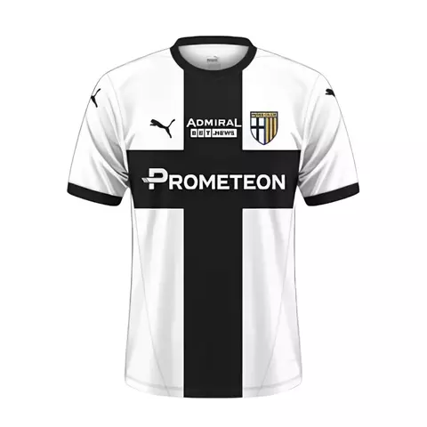 2024-2025-24-25-manto-camisa-camisas-camiseta-mantos-uniforme-uniformes-blusa-blusas-parma-calcio-i-1-um-primeira-titular-masculina-torcedor-branca-preta-gola-redonda-cruz-classica