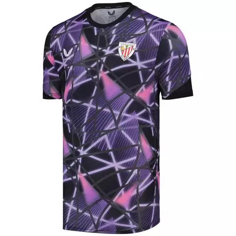 2025-2026-25-26-manto-camisa-camisas-camiseta-mantos-uniforme-uniformes-blusa-blusas-athletic-bilbao-edicao-especial-roxa-lilas-preta-gola-redonda-estampa-geometrica-exclusiva