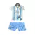 Uniforme Infantil Málaga I 2024/25 - Branco e Azul - comprar online