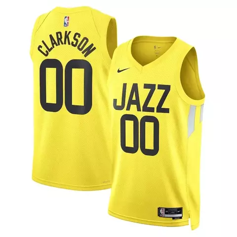 Regata NBA Utah Jazz 22/23 Amarela - Icon Edition - comprar online