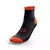 Medias Multisport corte bajo - Negro y naranja