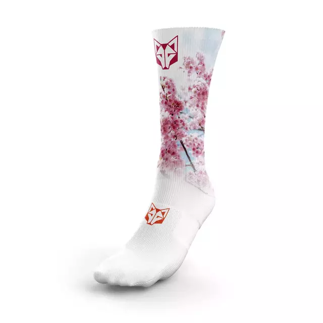 Medias sublimadas corte alto almond blossom