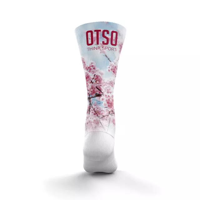 Medias sublimadas corte alto almond blossom — imagen 2