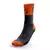 Medias Multisport corte medio - Negro y naranja