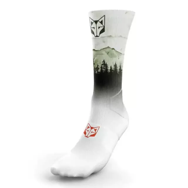 Medias sublimadas corte alto green forest