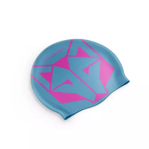 GORRO DE NATACION - Celeste y Rosa Flúor - comprar online