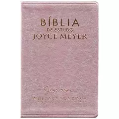 Bíblia De Estudo Joyce Meyer | NVI | Letra Média | Capa Rosa