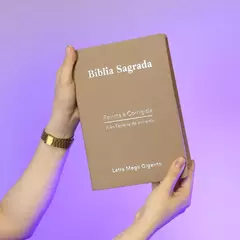 Bíblia Sagrada | ARC | Letra Mega Gigante | Luxo Bege - comprar online