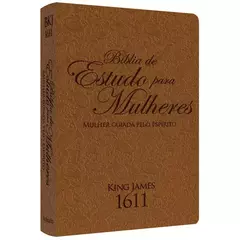 Bíblia de Estudo para Mulheres | BKJ 1611 | Letra normal | Capa Luxo Marrom