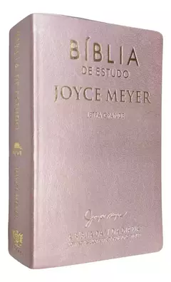 Bíblia De Estudo Joyce Meyer | NVI | Letra Grande | Capa Luxo Rosa na internet