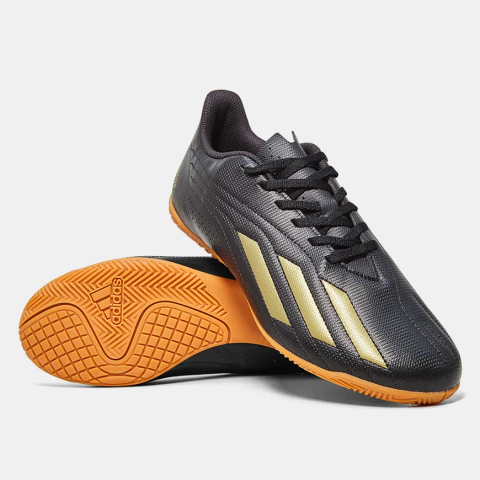 CHUTEIRA FUTSAL ADIDAS PREDATOR DEP ORIGINAL - PRETO/OURO