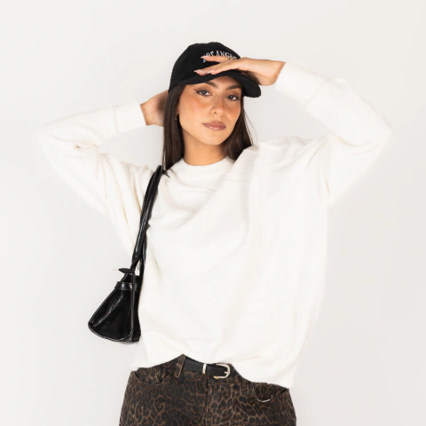 Sweater Basico Elastico Ancho - comprar online