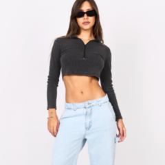 REMERA MANGAS LARGAS CIERRE MORLEY
