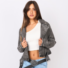 CAMPERA VINTAGE GRIS