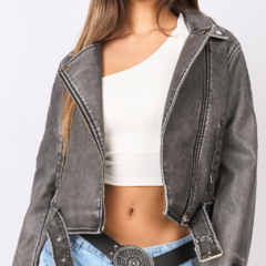 CAMPERA VINTAGE GRIS - comprar online