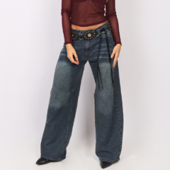 JEANS LOCALIZADO AZUL WIDE - comprar online