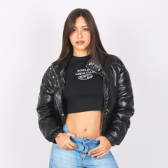 CAMPERA PUFFER ECOCUERO - comprar online