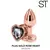 PLUG ROSE GOLD HEART - MEDIUM - comprar online