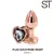 PLUG ROSE GOLD HEART - SMALL - comprar online