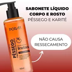Sabonete Corpo E Rosto Pêssego Poran 160ML - comprar online