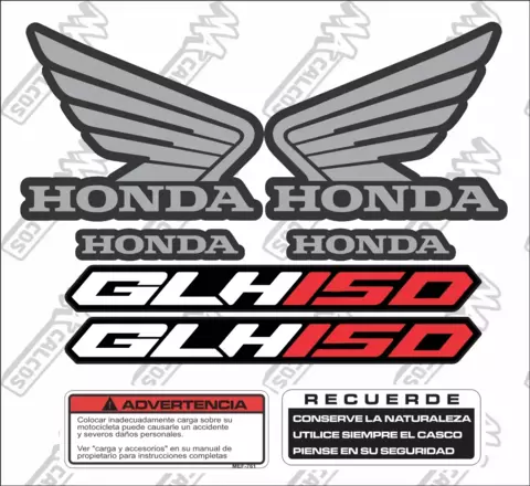 Kit Calcos BLANCA - Honda GLH - comprar online