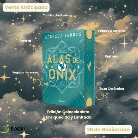 Venta Anticipada Caja Booki Alas de Ónix Ed. Coleccionista Enriquecida y Limitada