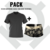 Pack Remera De Microfibra Negra + Mini Boxer De Microfibra