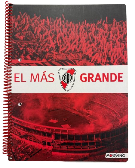 Cuaderno Universitario Mooving Tapa Flexible "River Plate" Rayado