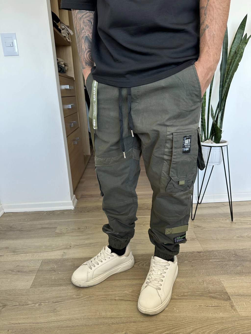 Pantalón Cargo jardinero verde 2.0