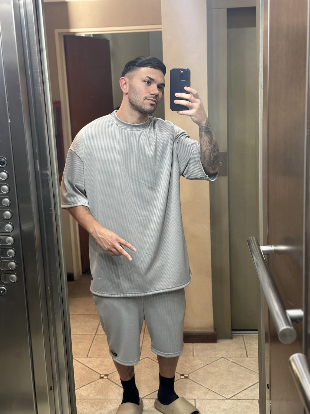 Conjunto Gris JZS premium